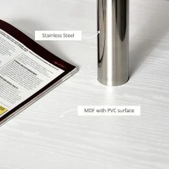 Coupon ⭐ HOMCOM 94" 4 Tier Rotating Versatile L Shaped Computer Desk Writing Table with Display Shelves and Steel Frame White ✨ -BTSE Shop homcom 94 4 tier rotating versatile l shaped computer desk writing table with display shelves and steel frame white14225383 a03NOWA