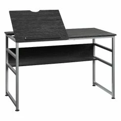 Flash Sale 🤩 HOMCOM Drafting Table Adjustable Drawing Desk Multifunctional Writing Desk with 15 Level Tiltable Tabletop and Storage Shelf for Home Office Black 🔔