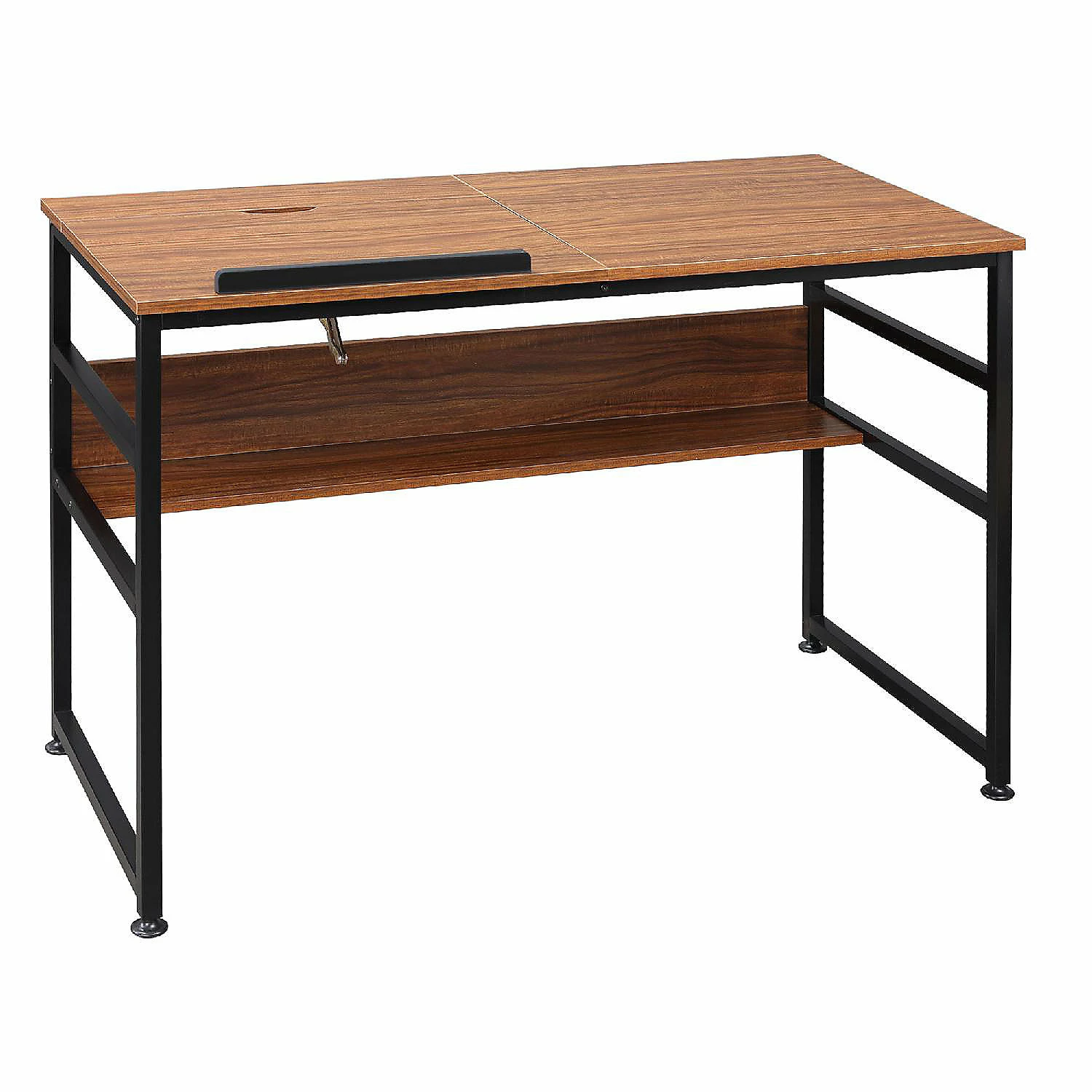 Flash Sale ๐ฅ HOMCOM Drafting Table Adjustable Drawing Desk Multifunctional Writing Desk with 15 Level Tiltable Tabletop and Storage Shelf for Home Office Walnut ๐ 4 Flash Sale ๐ฅ HOMCOM Drafting Table Adjustable Drawing Desk Multifunctional Writing Desk with 15 Level Tiltable Tabletop and Storage Shelf for Home Office Walnut ๐ - Image 2