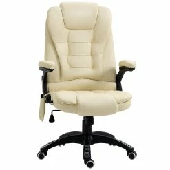 Best Sale ๐ HomCom High Back Executive Massage Office Chair Faux Leather Heated Reclining Desk Chair with 6 Point Vibration Adjustable Height Cream White ๐ 7 Best Sale ๐ HomCom High Back Executive Massage Office Chair Faux Leather Heated Reclining Desk Chair with 6 Point Vibration Adjustable Height Cream White ๐ -BTSE Shop homcom high back executive massage office chair faux leather heated reclining desk chair with 6 point vibration adjustable height cream white14225455 a01NOWA