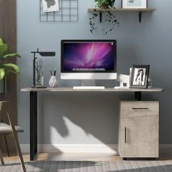 Coupon ๐ HOMCOM Home Office Computer Desk with Drawer and Storage Cabinet PC Workstation with Metal Frame Writing Table Oak ๐ 7 Coupon ๐ HOMCOM Home Office Computer Desk with Drawer and Storage Cabinet PC Workstation with Metal Frame Writing Table Oak ๐ -BTSE Shop homcom home office computer desk with drawer and storage cabinet pc workstation with metal frame writing table oak14225466 a01NOWA