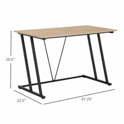 Best Pirce ⌛ HOMCOM Home Office Computer Writing Desk with Z Shaped Metal Frame V Shaped Support Bar and MDF Tabletop Black ❤️ 9 Best Pirce ⌛ HOMCOM Home Office Computer Writing Desk with Z Shaped Metal Frame V Shaped Support Bar and MDF Tabletop Black ❤️ -BTSE Shop homcom home office computer writing desk with z shaped metal frame v shaped support bar and mdf tabletop black14225526 a03NOWA