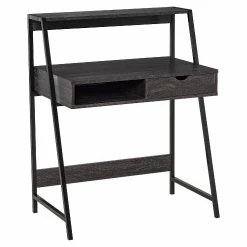 Best reviews of 🥰 HOMCOM Home Office desk Computer Desk for Small Spaces Writing Table with Drawer and Storage Shelves Grey ❤️