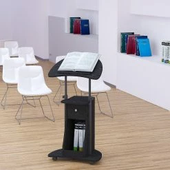 Discount 🧨 HOMCOM Sit to Stand Mobile Laptop Cart with drawer Height Adjustable Rolling Podium Desk Stand with Swivel Top and Storage Black 😀 9 Discount 🧨 HOMCOM Sit to Stand Mobile Laptop Cart with drawer Height Adjustable Rolling Podium Desk Stand with Swivel Top and Storage Black 😀 -BTSE Shop homcom sit to stand mobile laptop cart with drawer height adjustable rolling podium desk stand with swivel top and storage black14225384 a03NOWA