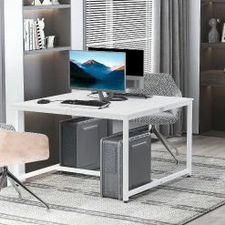 Promo ๐ HOMCOM Two Person Computer Desk 47 x 47 inch Extra Large Writing Study Desk Double Workstation for Home Office White ๐คฉ 9 Promo ๐ HOMCOM Two Person Computer Desk 47 x 47 inch Extra Large Writing Study Desk Double Workstation for Home Office White ๐คฉ -BTSE Shop homcom two person computer desk 47 x 47 inch extra large writing study desk double workstation for home office white14225274 a03NOWA