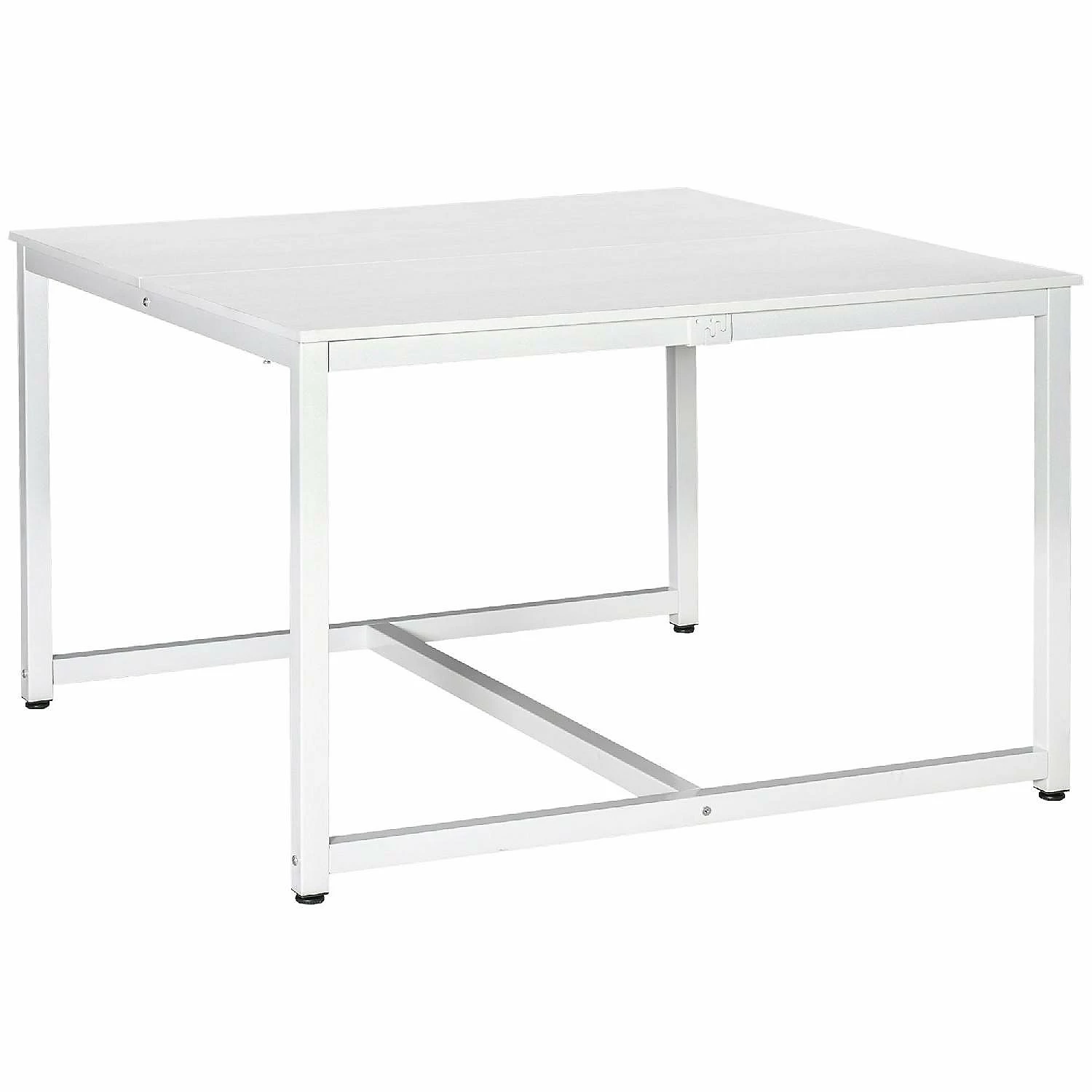 Promo ๐ HOMCOM Two Person Computer Desk 47 x 47 inch Extra Large Writing Study Desk Double Workstation for Home Office White ๐คฉ 3 Promo ๐ HOMCOM Two Person Computer Desk 47 x 47 inch Extra Large Writing Study Desk Double Workstation for Home Office White ๐คฉ
