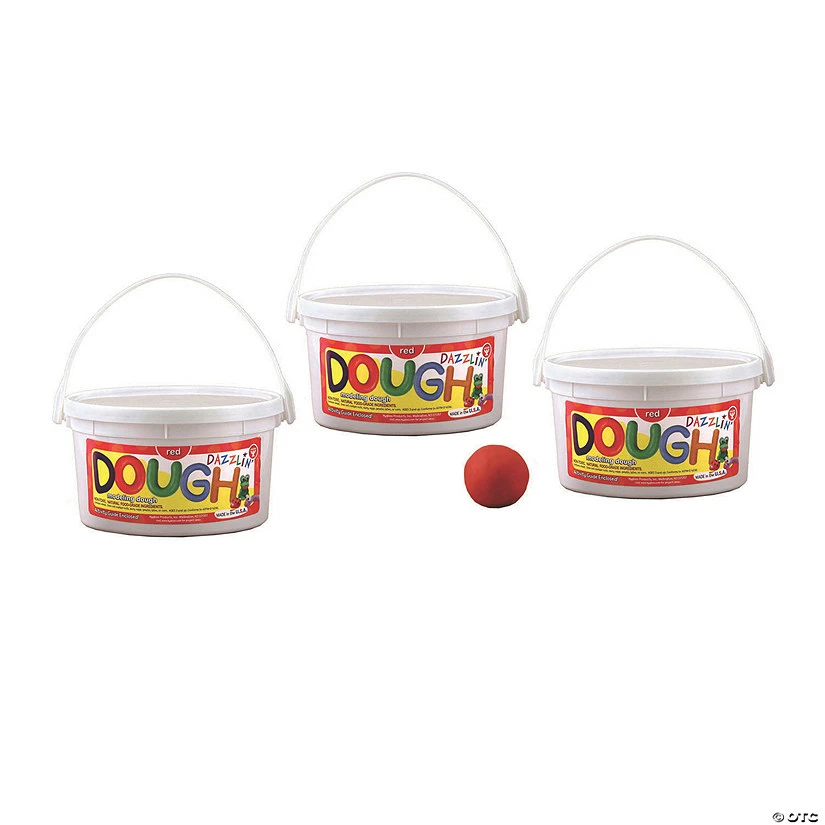 Budget 🛒 Hygloss® Dazzlin' Dough Tubs, Red, 9 lb. ⭐ 3 Budget 🛒 Hygloss® Dazzlin' Dough Tubs, Red, 9 lb. ⭐