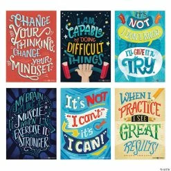 Coupon ๐คฉ Inspire You Growth Mindset Posters - 6 Pc. ๐