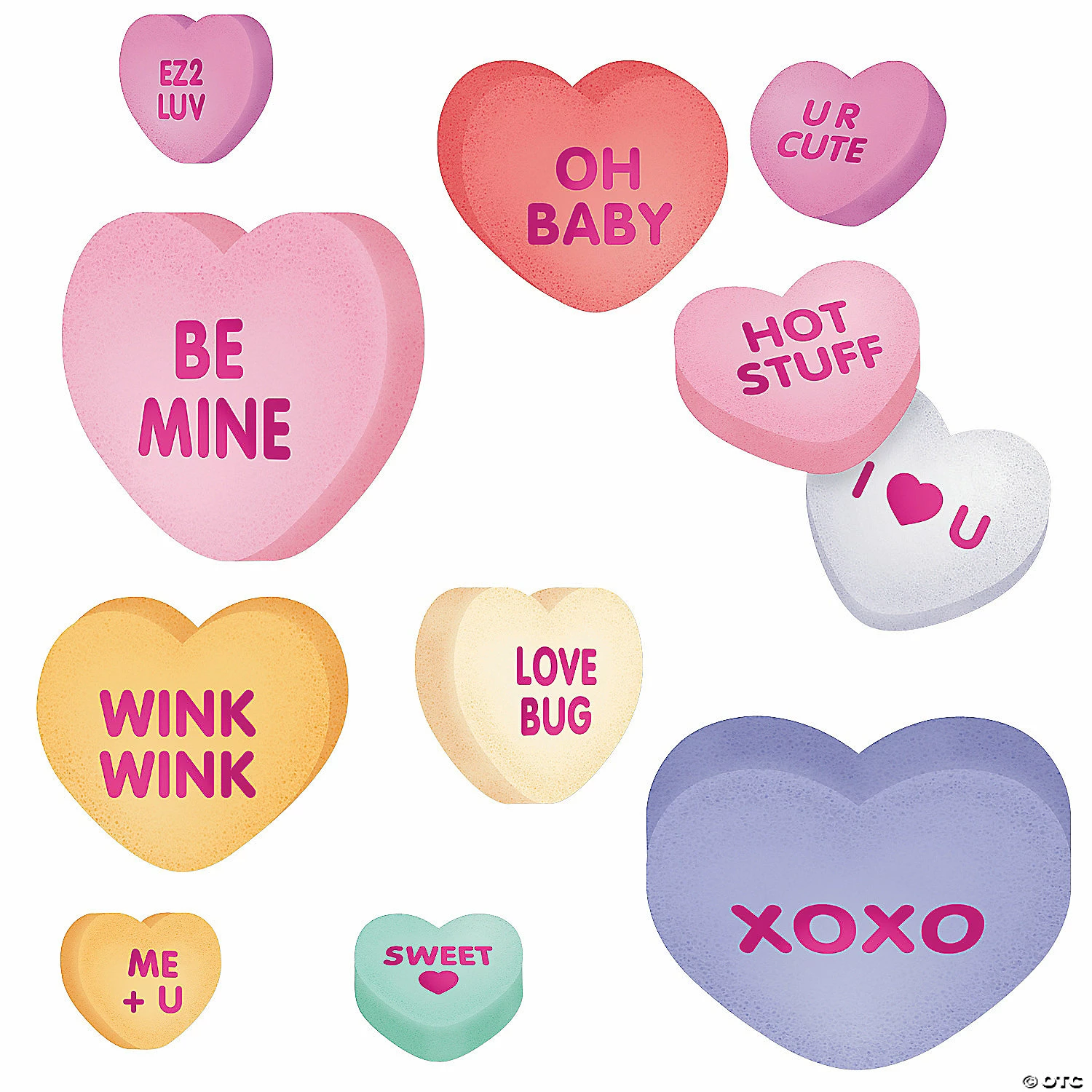 Coupon ๐ Jumbo Conversation Heart Valentine Cutouts - 50 Pc. โ 3 Coupon ๐ Jumbo Conversation Heart Valentine Cutouts - 50 Pc. โ