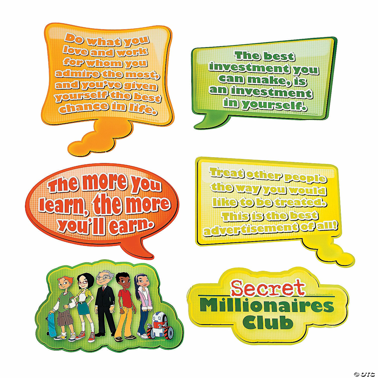 Budget ⌛ Jumbo Secret Millionaires Club™ Cutouts - 6 Pc. 👍 3 Budget ⌛ Jumbo Secret Millionaires Club™ Cutouts - 6 Pc. 👍