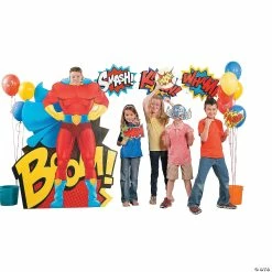 Budget ⌛ Jumbo Superhero Word Cutouts - 6 Pc. 💯 -BTSE Shop jumbo superhero word cutouts 6 pc 13603128 a02