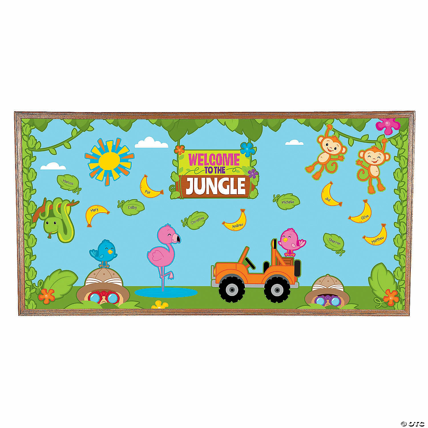 New 🔔 Jungle Bulletin Board Set - 91 Pc. 🧨 3 New 🔔 Jungle Bulletin Board Set - 91 Pc. 🧨