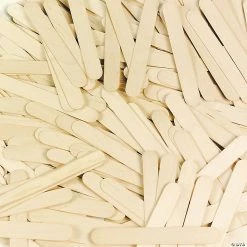Best Sale ๐ Large Natural Wood Craft Sticks - 500 Pc. ๐