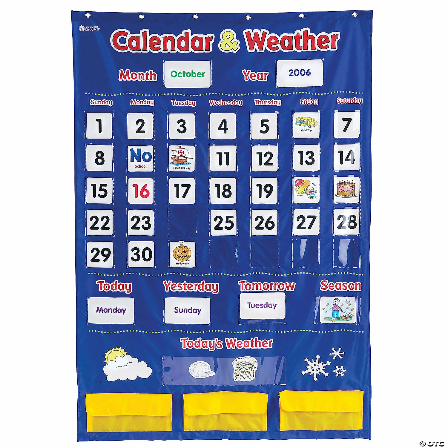Hot Sale 🔔 Learning Resources Calendar and Weather Pocket Chart 🧨 3 Hot Sale 🔔 Learning Resources Calendar and Weather Pocket Chart 🧨