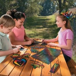 Budget ✔️ Magic Color Scratch Bookmarks - 24 Pc. 🎁 -BTSE Shop magic color scratch bookmarks 24 pc 48 2463 a02