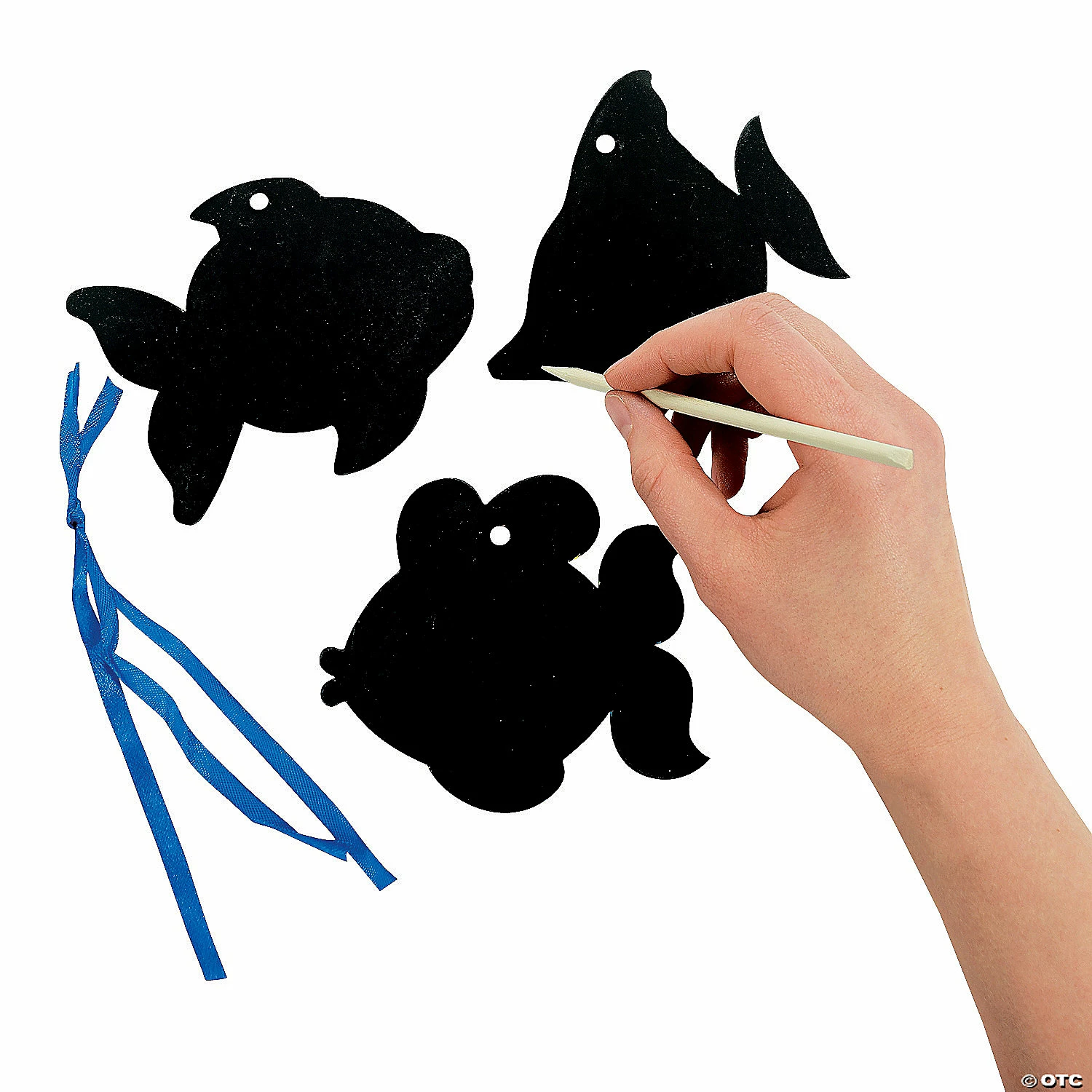 Brand new โ๏ธ Magic Color Scratch Fish Ornaments - 24 Pc. ๐ 4 Brand new โ๏ธ Magic Color Scratch Fish Ornaments - 24 Pc. ๐ - Image 2