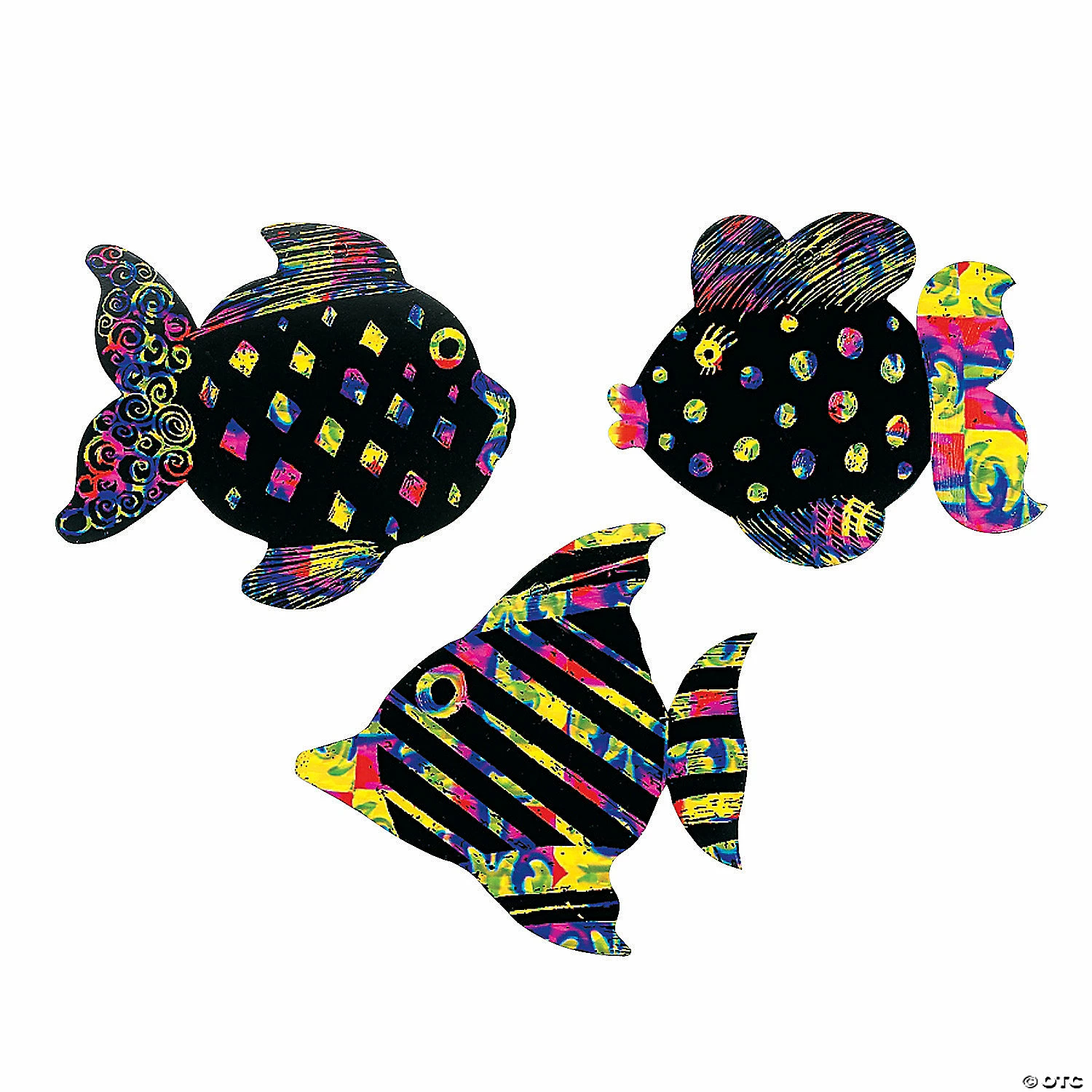 Brand new โ๏ธ Magic Color Scratch Fish Ornaments - 24 Pc. ๐ 3 Brand new โ๏ธ Magic Color Scratch Fish Ornaments - 24 Pc. ๐