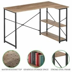 Best reviews of ๐ MDesign L-Shape Home Office Corner Desk with Shelves, Black Metal Frame/Wood Top โ๏ธ 7 Best reviews of ๐ MDesign L-Shape Home Office Corner Desk with Shelves, Black Metal Frame/Wood Top โ๏ธ -BTSE Shop mdesign l shape home office corner desk with shelves black metal frame wood top14238236 a03NOWA