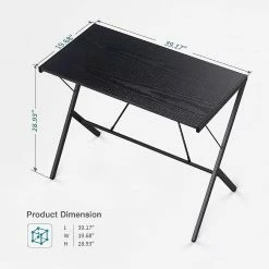 New ๐งจ Mehoom Modern Metal Study Desk for Home Office, Table, Black, 35.4 ๐ 8 New ๐งจ Mehoom Modern Metal Study Desk for Home Office, Table, Black, 35.4 ๐ -BTSE Shop mehoom modern metal study desk for home office table black 35 414228662 a02NOWA