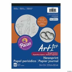 Budget ✔️ Newsprint Pad, White, 9" x 12", 50 Sheets Per Pad, Pack of 12 🛒