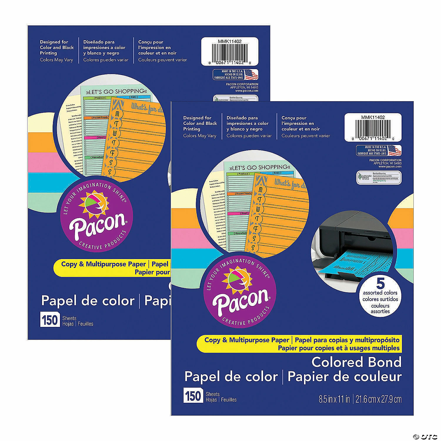 Cheapest ✨ Pacon® Multi-Purpose Paper, 5 Assorted Colors, 8-1/2" x 11", 150 Sheets Per Pack, 2 Packs 🔔 3 Cheapest ✨ Pacon® Multi-Purpose Paper, 5 Assorted Colors, 8-1/2" x 11", 150 Sheets Per Pack, 2 Packs 🔔
