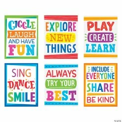 Best deal ๐ Preschool Playroom Posters - 6 Pc. ๐