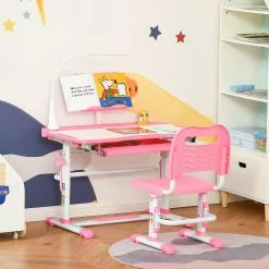 Best Pirce ๐ Qaba Kids Desk and Chair Set Height Adjustable Study Table and Chair with Tilt Desktop LED Lamp Pen Box Drawer Cup Holder and Pen Slots Pink โ 8 Best Pirce ๐ Qaba Kids Desk and Chair Set Height Adjustable Study Table and Chair with Tilt Desktop LED Lamp Pen Box Drawer Cup Holder and Pen Slots Pink โ -BTSE Shop qaba kids desk and chair set height adjustable study table and chair with tilt desktop led lamp pen box drawer cup holder and pen slots pink14218238 a02NOWA