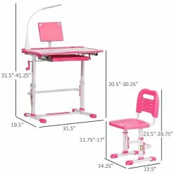 Best Pirce ๐ Qaba Kids Desk and Chair Set Height Adjustable Study Table and Chair with Tilt Desktop LED Lamp Pen Box Drawer Cup Holder and Pen Slots Pink โ 9 Best Pirce ๐ Qaba Kids Desk and Chair Set Height Adjustable Study Table and Chair with Tilt Desktop LED Lamp Pen Box Drawer Cup Holder and Pen Slots Pink โ -BTSE Shop qaba kids desk and chair set height adjustable study table and chair with tilt desktop led lamp pen box drawer cup holder and pen slots pink14218238 a03NOWA