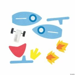 Discount 🎁 Rocket Pull-Back Toy Craft Kit - Makes 12 🔔 -BTSE Shop rocket pull back toy craft kit makes 1213943732 a01