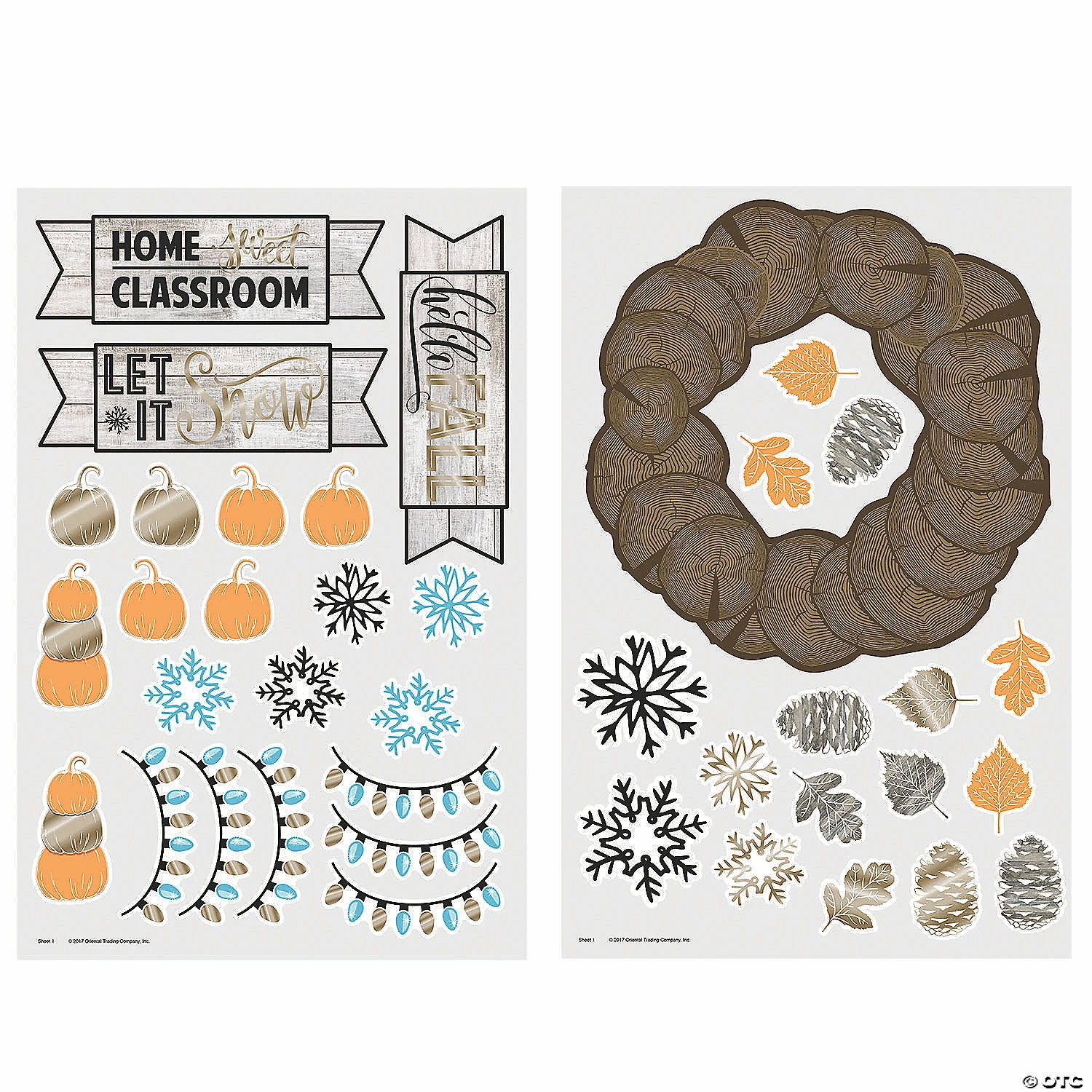 Brand new ๐ Rustic Seasonal Bulletin Board Cutouts - 39 Pc. ๐ 4 Brand new ๐ Rustic Seasonal Bulletin Board Cutouts - 39 Pc. ๐ - Image 2