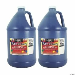 Deals 👍 Sargent Art® Art-Time® Washable Tempera Paint, Gallon, Blue, Pack of 2 🥰