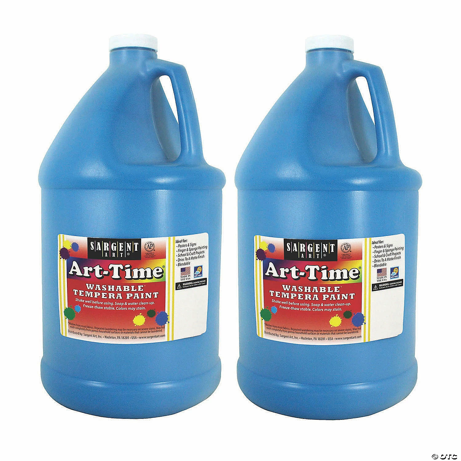 Promo ❤️ Sargent Art® Art-Time® Washable Tempera Paint, Gallon, Turquoise Blue, Pack of 2 ✨ 3 Promo ❤️ Sargent Art® Art-Time® Washable Tempera Paint, Gallon, Turquoise Blue, Pack of 2 ✨
