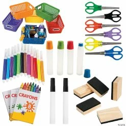 Best Pirce 🧨 School Supplies with Storage Baskets Kit - 78 Pc. 🛒