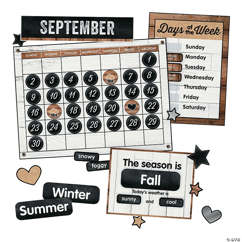 Outlet ๐ Schoolgirl Styleโข Industrial Chic Calendar Bulletin Board Set - 95 Pc. ๐ 3 Outlet ๐ Schoolgirl Styleโข Industrial Chic Calendar Bulletin Board Set - 95 Pc. ๐