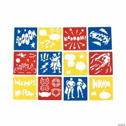 Best reviews of โ Superhero Stencils - 12 Pc. ๐