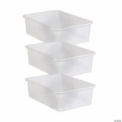Wholesale ๐ Teacher Created Resourcesยฎ Large Plastic Storage Bin, Clear, Pack of 3 โค๏ธ