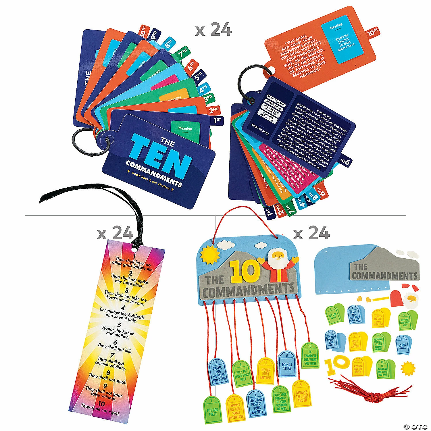 Wholesale ⭐ Ten Commandments Activity & Craft Assortment Kit – 72 Pc. 😀 4 Wholesale ⭐ Ten Commandments Activity & Craft Assortment Kit – 72 Pc. 😀 - Image 2