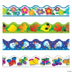 New ๐ฅฐ Terrific Trimmersยฎ Four Seasons Bulletin Board Borders Variety Pack - 48 Pc. โ๏ธ
