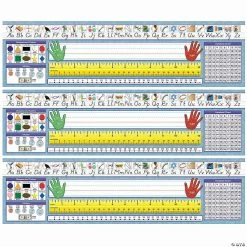 Flash Sale ๐คฉ Traditional Manuscript Primary Desk Plates, 19" x 5", 36 Per Pack, 3 Packs ๐
