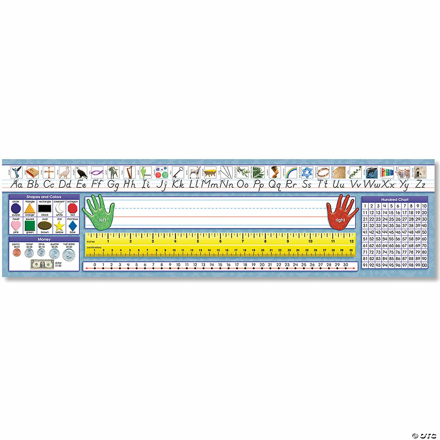 Flash Sale 🤩 Traditional Manuscript Primary Desk Plates, 19" x 5", 36 Per Pack, 3 Packs 👏 4 Flash Sale 🤩 Traditional Manuscript Primary Desk Plates, 19" x 5", 36 Per Pack, 3 Packs 👏 - Image 2