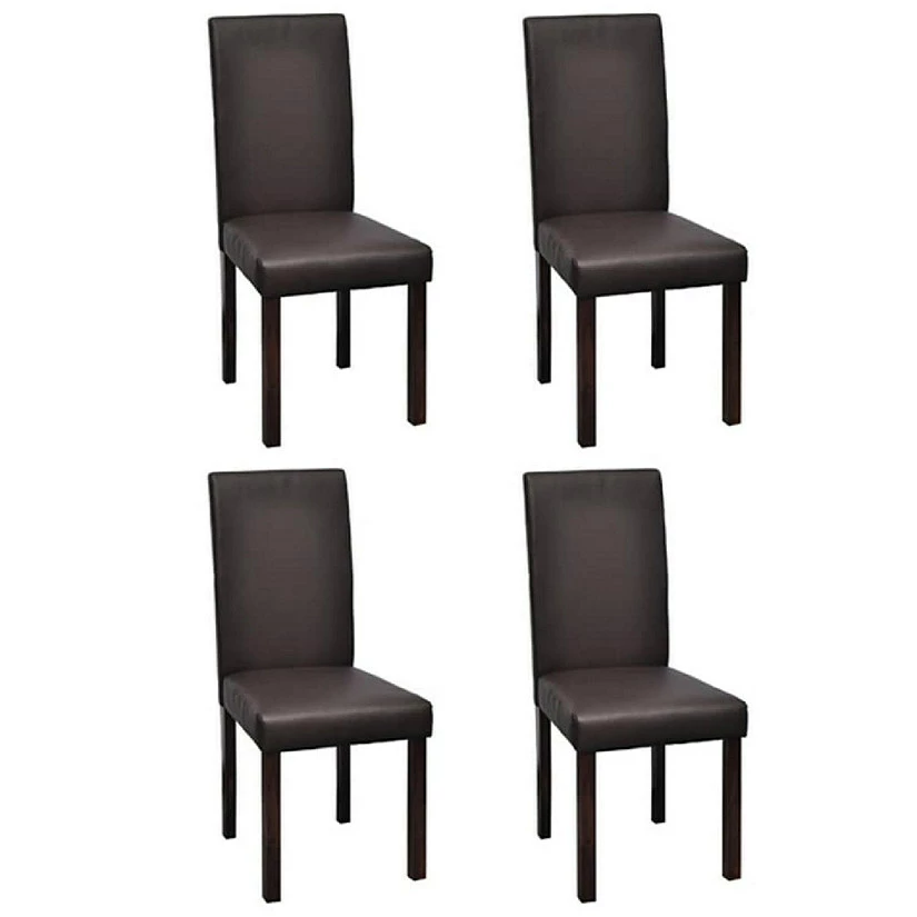 Brand new ๐ VidaXL Dining Chairs 4 pcs Brown Faux Leather chair โ๏ธ 3 Brand new ๐ VidaXL Dining Chairs 4 pcs Brown Faux Leather chair โ๏ธ