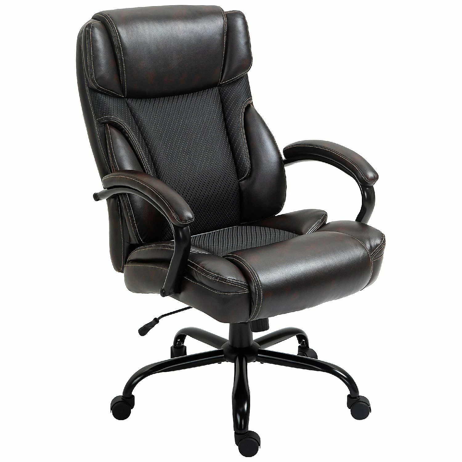 Best deal ๐ Vinsetto 484LBS Big and Tall Ergonomic Executive Office Chair with Wide Seat High Back Adjustable Computer Task Chair Swivel PU Leather Brown ๐ฏ 4 Best deal ๐ Vinsetto 484LBS Big and Tall Ergonomic Executive Office Chair with Wide Seat High Back Adjustable Computer Task Chair Swivel PU Leather Brown ๐ฏ - Image 2