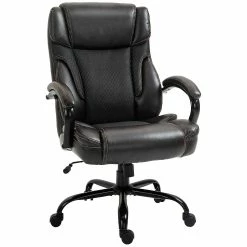 Best deal ๐ Vinsetto 484LBS Big and Tall Ergonomic Executive Office Chair with Wide Seat High Back Adjustable Computer Task Chair Swivel PU Leather Brown ๐ฏ
