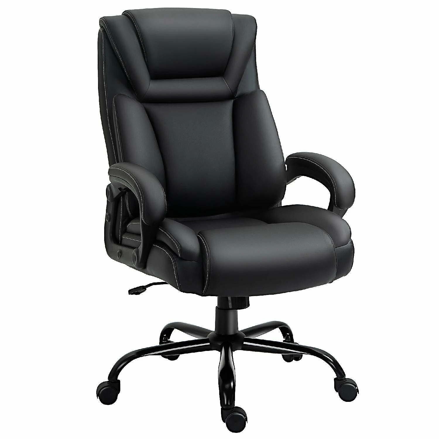 Best Pirce โ๏ธ Vinsetto Big and Tall 400lbs Executive Office Chair with Wide Seat Computer Desk Chair with High Back PU Leather Ergonomic Upholstery Adjustable Height and Swivel Wheels Black ๐ 3 Best Pirce โ๏ธ Vinsetto Big and Tall 400lbs Executive Office Chair with Wide Seat Computer Desk Chair with High Back PU Leather Ergonomic Upholstery Adjustable Height and Swivel Wheels Black ๐