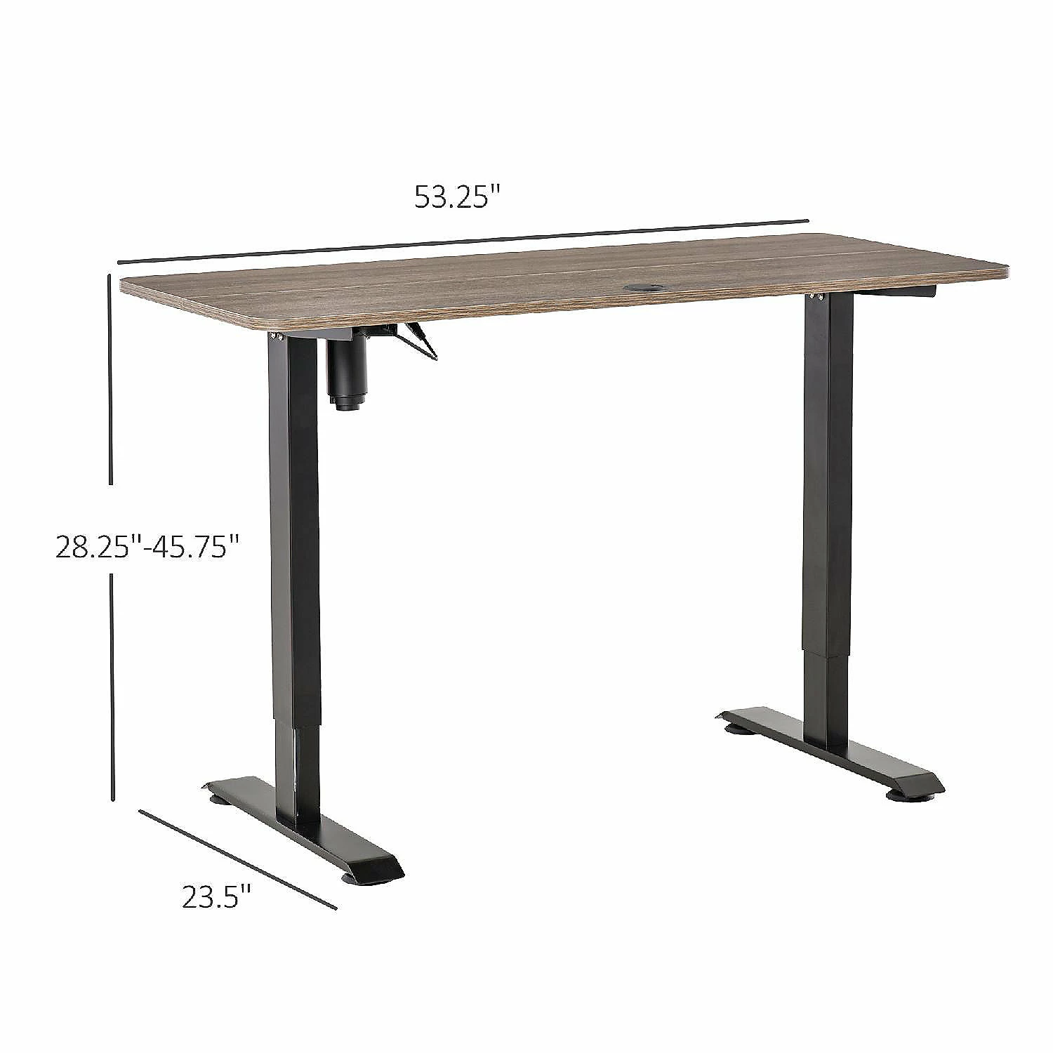 Budget โ๏ธ Vinsetto Electric Height Adjustable Standing Desk with 54" Desktop 4 Memory Button Control and Anti Collision System Teak/Black ๐ 6 Budget โ๏ธ Vinsetto Electric Height Adjustable Standing Desk with 54" Desktop 4 Memory Button Control and Anti Collision System Teak/Black ๐ - Image 4