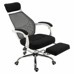 Outlet ๐ Vinsetto Ergonomic High Back Mesh Office Chair Swivel Reclining Computer Desk Chair with Retractable Footrest Headrest Padded Armrest โจ