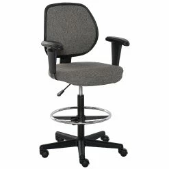 Flash Sale ✔️ Vinsetto Ergonomic Tall Drafting Desk Chair with Adjustable Foot Ring Armrest and 360 degree Swivel Wheels Grey 🎉 -BTSE Shop vinsetto ergonomic tall drafting desk chair with adjustable foot ring armrest and 360 degree swivel wheels grey14225262 a01NOWA