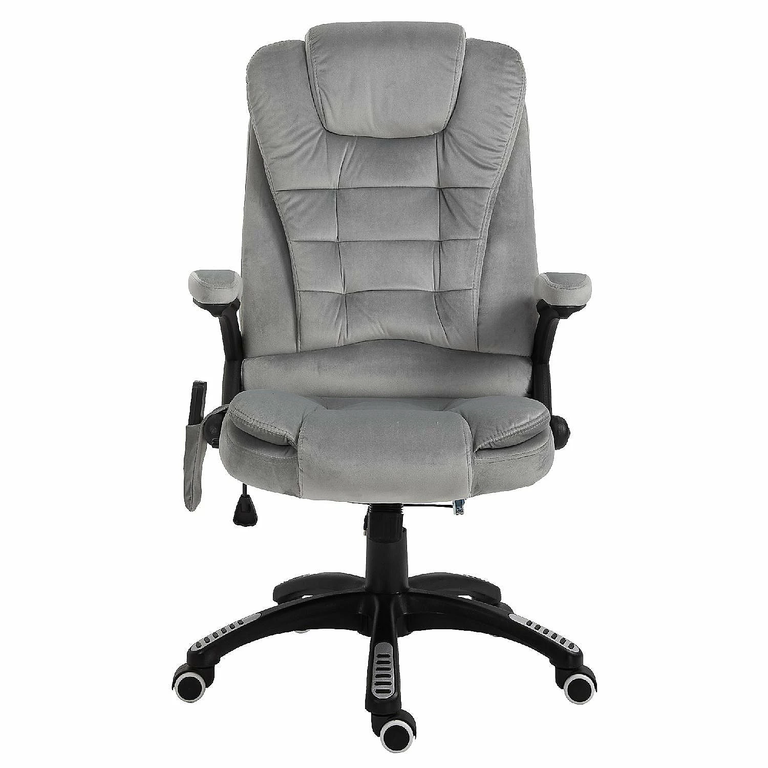 Cheap ✨ Vinsetto Ergonomic Vibrating Massage Office Chair High Back Executive Heated Chair with 6 Point Vibration Reclining Backrest Padded Armrest Grey ❤️ 4 Cheap ✨ Vinsetto Ergonomic Vibrating Massage Office Chair High Back Executive Heated Chair with 6 Point Vibration Reclining Backrest Padded Armrest Grey ❤️ - Image 2