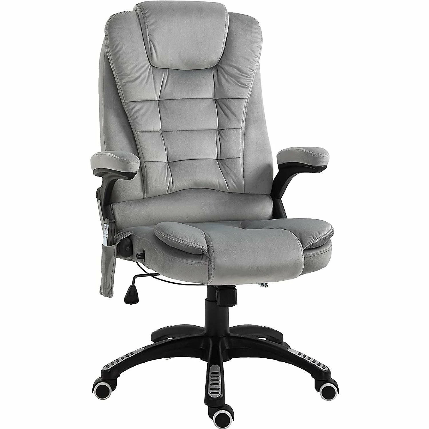 Cheap ✨ Vinsetto Ergonomic Vibrating Massage Office Chair High Back Executive Heated Chair with 6 Point Vibration Reclining Backrest Padded Armrest Grey ❤️ 3 Cheap ✨ Vinsetto Ergonomic Vibrating Massage Office Chair High Back Executive Heated Chair with 6 Point Vibration Reclining Backrest Padded Armrest Grey ❤️
