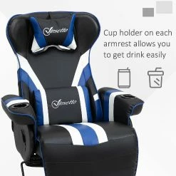 Best Pirce ๐ Vinsetto Gaming Chair Racing Style Computer Reclining Chair with Lumbar Support Footrest and Cup Holder Black/White/Blue ๐ 9 Best Pirce ๐ Vinsetto Gaming Chair Racing Style Computer Reclining Chair with Lumbar Support Footrest and Cup Holder Black/White/Blue ๐ -BTSE Shop vinsetto gaming chair racing style computer reclining chair with lumbar support footrest and cup holder black white blue14225308 a03NOWA